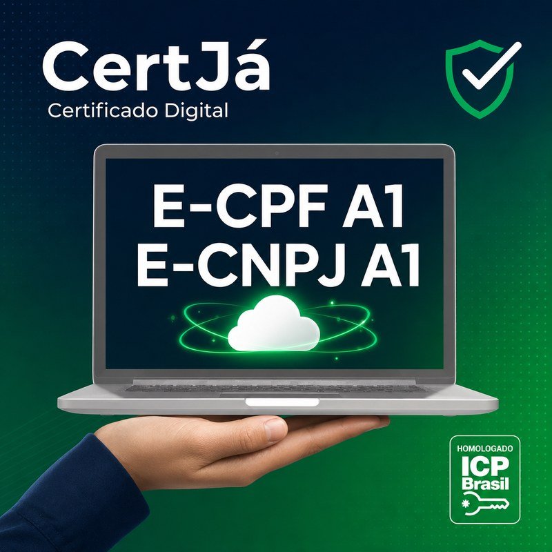 Certificado Digital A1 para PF e PJ