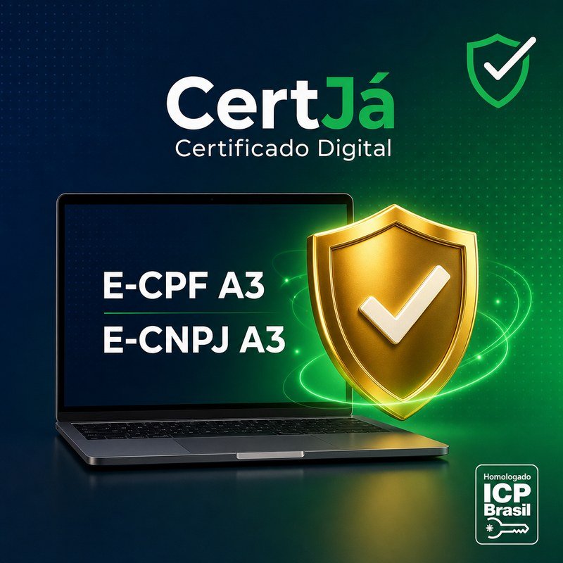 Certificado Digital A3 para PF e PJ